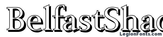 BelfastShadow Regular font, free BelfastShadow Regular font, preview BelfastShadow Regular font