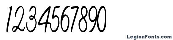 Belinda Regular Font, Number Fonts