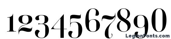 Belladonna Font, Number Fonts