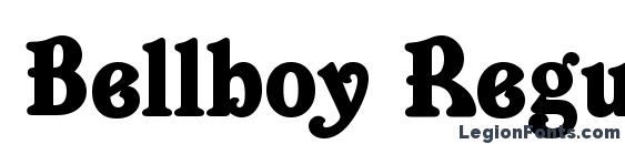шрифт Bellboy Regular, бесплатный шрифт Bellboy Regular, предварительный просмотр шрифта Bellboy Regular