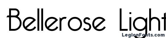 Bellerose Light.1.0 Font, All Fonts