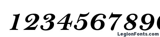 BellMTStd BoldItalic Font, Number Fonts