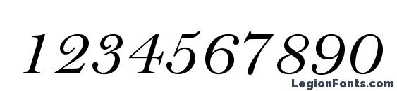 BellMTStd Italic Font, Number Fonts