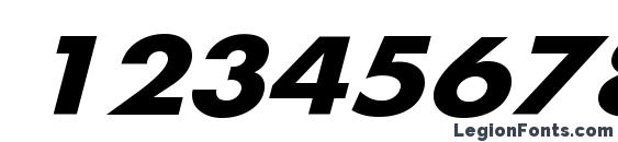 BelmarExtObl Bo Font, Number Fonts