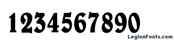 Belwe LT Condensed Font, Number Fonts
