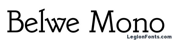 Belwe Mono Plain Font