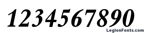 Bembo Bold Italic Font, Number Fonts