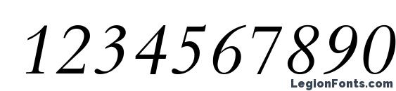 Bembo Italic Font, Number Fonts