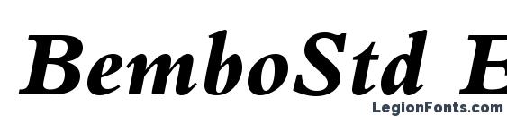 BemboStd ExtraBoldItalic Font