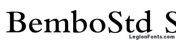 шрифт BemboStd Semibold, бесплатный шрифт BemboStd Semibold, предварительный просмотр шрифта BemboStd Semibold