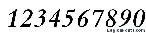 BemboStd SemiboldItalic Font, Number Fonts