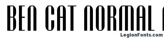 Ben Cat Normal Normal font, free Ben Cat Normal Normal font, preview Ben Cat Normal Normal font