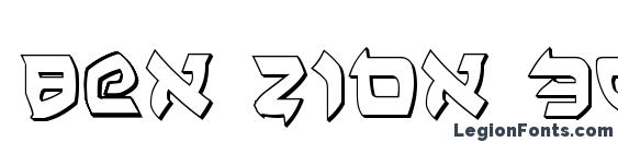 Ben Zion 3D Font