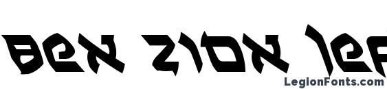 Ben Zion Leftalic Font