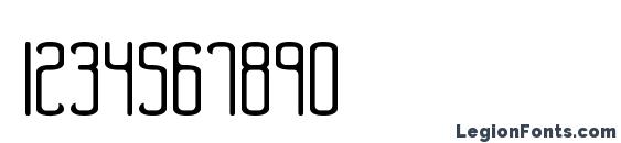 Bend 2 Squares BRK Font, Number Fonts