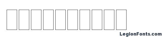 Bendigo Pi LET Plain.1.0 Font, Number Fonts
