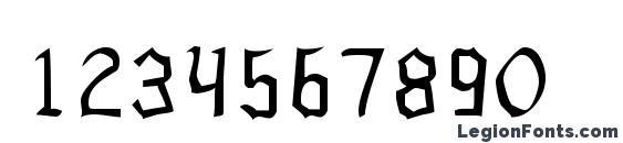 Benegraphic Font, Number Fonts