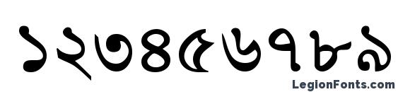 BengaliDhakaSSK Bold Font, Number Fonts