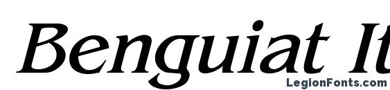 шрифт Benguiat Italic, бесплатный шрифт Benguiat Italic, предварительный просмотр шрифта Benguiat Italic