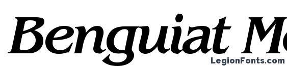 Benguiat MediumItalic Font, Free Fonts