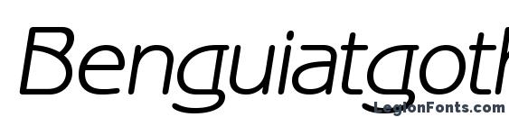 Benguiatgothicc italic Font