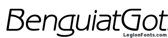 Шрифт BenguiatGothicCTT Italic