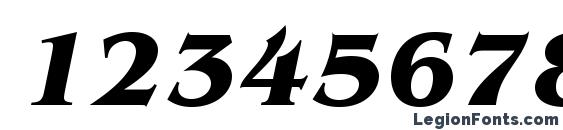 BenguiatStd BoldItalic Font, Number Fonts