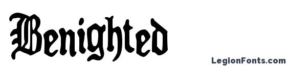 Benighted font, free Benighted font, preview Benighted font