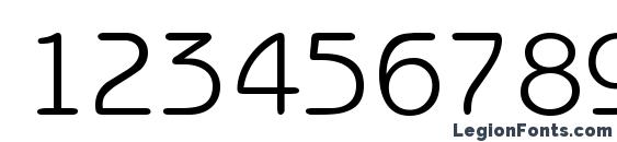 BenjaminSans Regular DB Font, Number Fonts