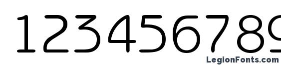 BenjaminSans Regular Font, Number Fonts