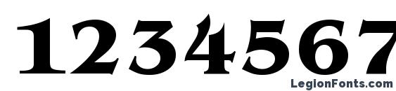 BenjaminSerif Bold Font, Number Fonts