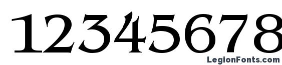 BenjaminSerif Regular Font, Number Fonts