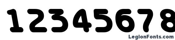 BenzionHebrewTT BoldItalic Font, Number Fonts