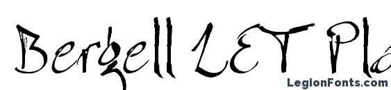 шрифт Bergell LET Plain.1.0, бесплатный шрифт Bergell LET Plain.1.0, предварительный просмотр шрифта Bergell LET Plain.1.0