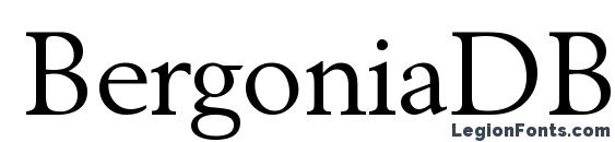 BergoniaDB Normal font, free BergoniaDB Normal font, preview BergoniaDB Normal font