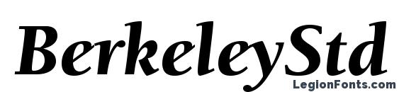 BerkeleyStd BlackItalic font, free BerkeleyStd BlackItalic font, preview BerkeleyStd BlackItalic font