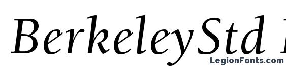 BerkeleyStd Italic font, free BerkeleyStd Italic font, preview BerkeleyStd Italic font