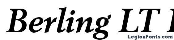 Berling LT Bold Italic Font