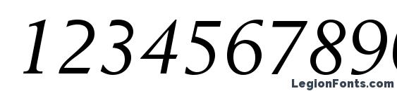 BerlingLTStd Italic Font, Number Fonts