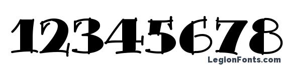 Bermuda Solid Font, Number Fonts