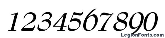 Bernadette Bold Italic Font, Number Fonts