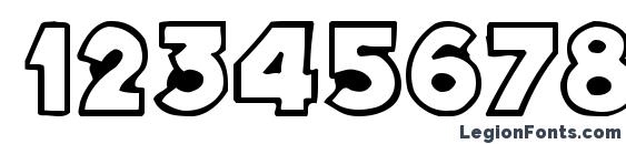 Bernardino normal Font, Number Fonts