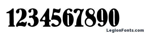 Bernhard Antique Font, Number Fonts