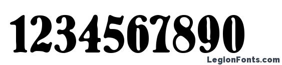 Bernhard Bold Condensed BT Font, Number Fonts