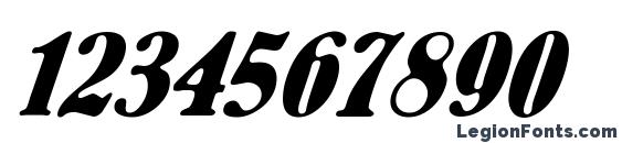 Bernhard.kz Italic Font, Number Fonts