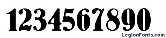 Bernhard Font, Number Fonts