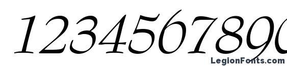 BernhardModern Italic Font, Number Fonts