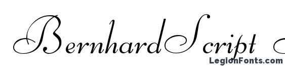 шрифт BernhardScript Regular, бесплатный шрифт BernhardScript Regular, предварительный просмотр шрифта BernhardScript Regular