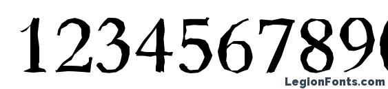 BernsteinAntique Regular Font, Number Fonts
