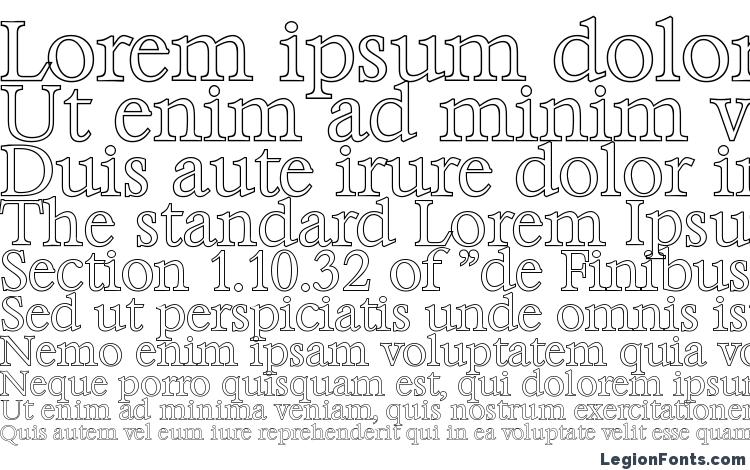 specimens BernsteinOutline Light Regular font, sample BernsteinOutline Light Regular font, an example of writing BernsteinOutline Light Regular font, review BernsteinOutline Light Regular font, preview BernsteinOutline Light Regular font, BernsteinOutline Light Regular font